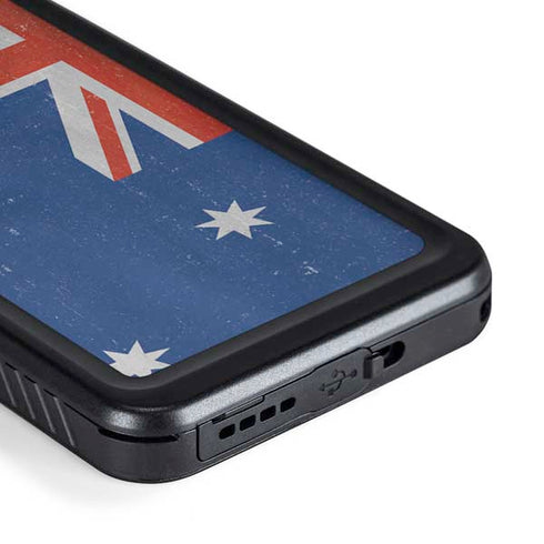 Australia Flag Distressed Galaxy S23 Plus Waterproof Case